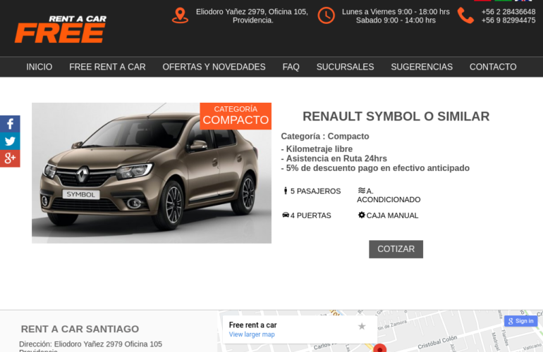 Car rental in Viña del par