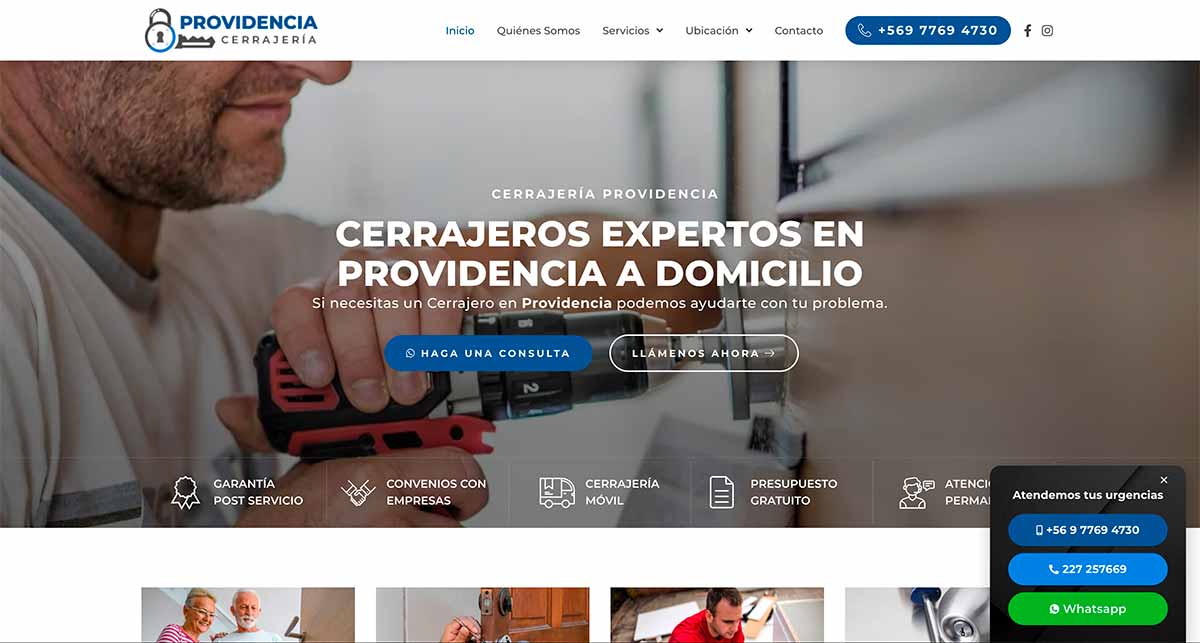 Cerrajero a domicilio providencia