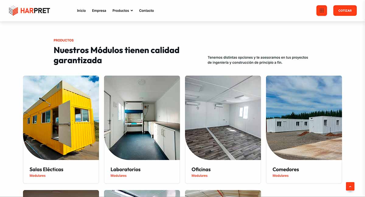 Salas de control modular en Chile